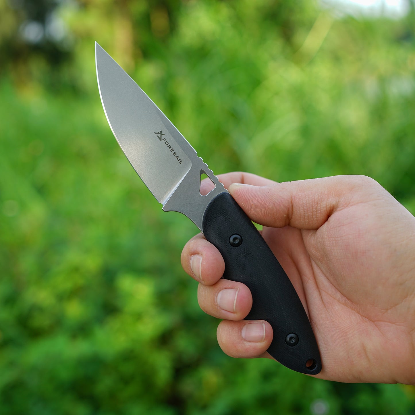 Fixed Blade Knife with Kydex Sheath.3.35in DC53 Blade EDC Camping Fixed Blade Knife with G10 Handle, Small Bushcraft Survival Knives, Outdoor Hunting Knives for Men Women