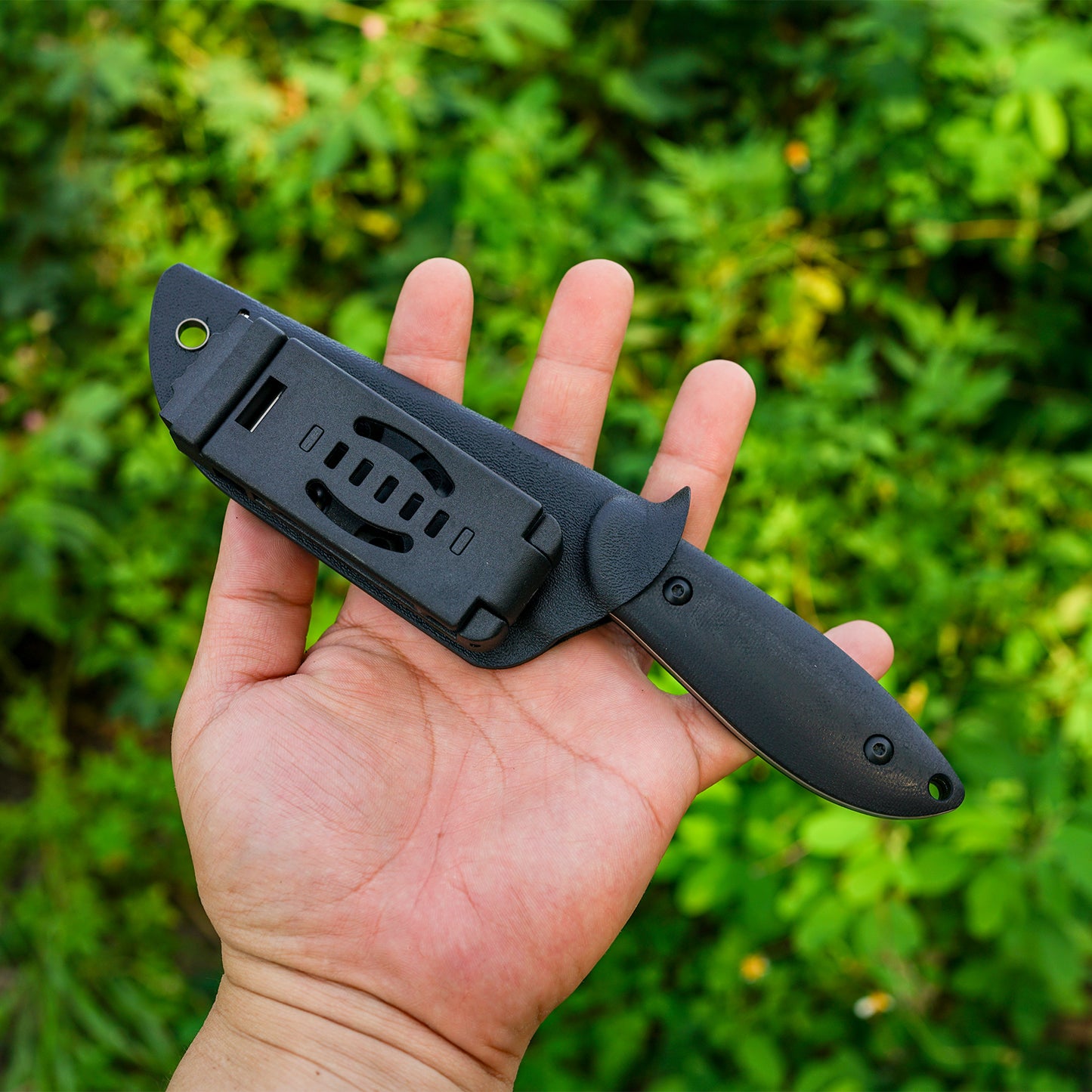Fixed Blade Knife with Kydex Sheath.3.35in DC53 Blade EDC Camping Fixed Blade Knife with G10 Handle, Small Bushcraft Survival Knives, Outdoor Hunting Knives for Men Women