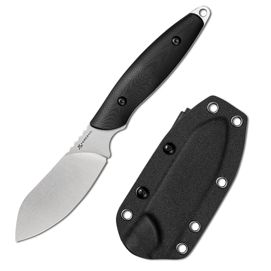 FORESAIL Fixed Blade Knife,DC53 Steel Blade and G10 Handle,with Kydex Sheath,Fixed Blade EDC Tactical Knife for Men Women, Outdoor Hunting Hiking Survival Camping Knives.