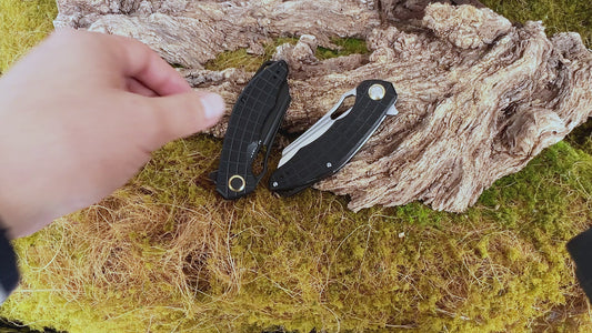 FORESAIL Folding Pocket Knife, 3.54" DC53 Steel Blade,4.65" G10 Handle, Liner Lock, Reversible Pocket Clip for Everyday Carry, Outdoor Activities