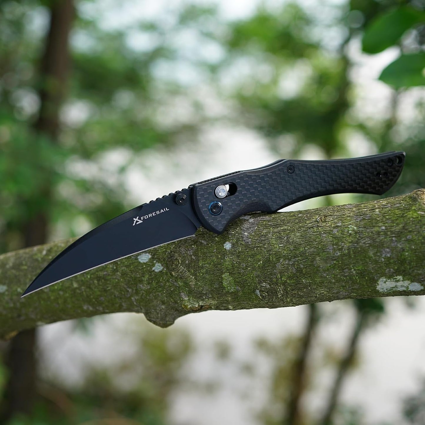 Folding Pocket Knife for EDC, Axis Lock folding Knife with 3.27in 14C28N Blade Carbon Fiber and G10 Handle.with Pocket Clip for Men Women, Sharp Camping Survival Hiking Knives