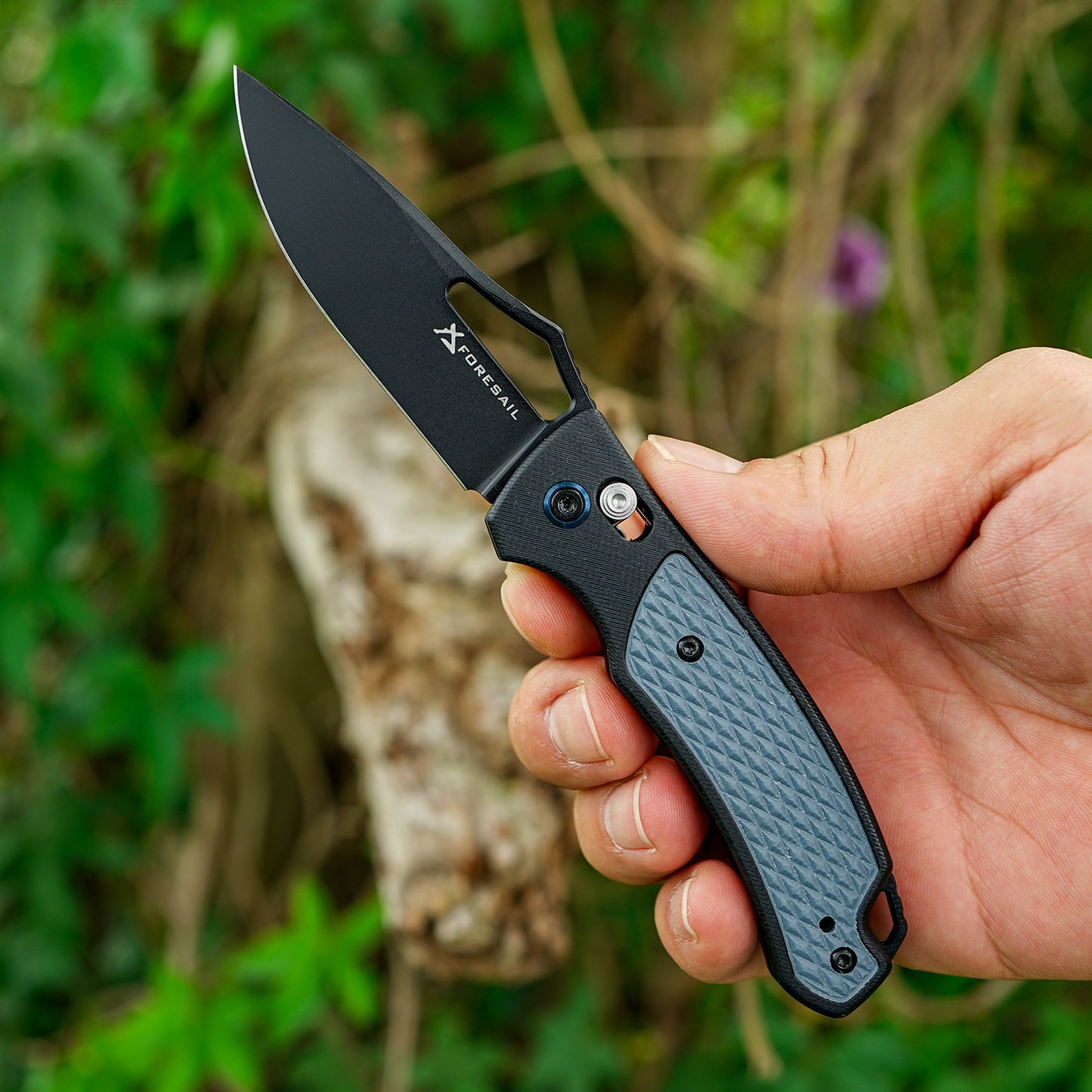Pocket Folding Knife, 2.83in D2 Steel Blade and G10 Handle, Axis Lock,EDC Knife for Camping Hiking Daily Use.