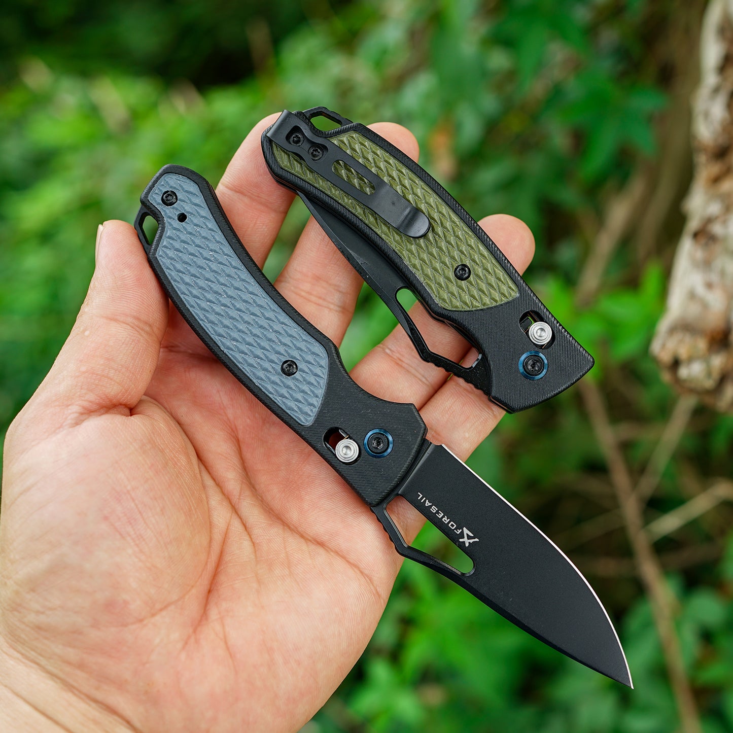 Pocket Folding Knife, 2.83in D2 Steel Blade and G10 Handle, Axis Lock,EDC Knife for Camping Hiking Daily Use.